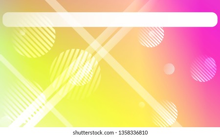 Creative Gradient Background with Line, Circle. For Greeting Card, Brochure, Banner Calendar. Vector Illustration