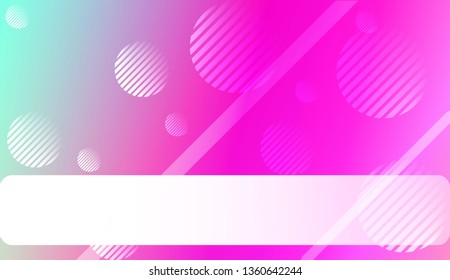 Creative Gradient Background with Line, Circle. For Greeting Card, Brochure, Banner Calendar. Vector Illustration