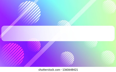 Creative Gradient Background with Line, Circle. For Greeting Card, Brochure, Banner Calendar. Vector Illustration