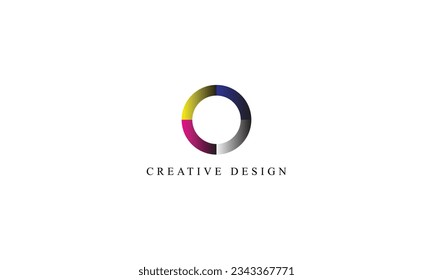 Logo-Design für kreative Farbkreisblume