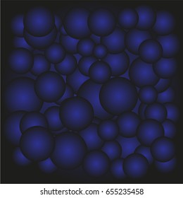 Creative gradient circles, blue-black colors and different sizes on
Gradient, blue-black background