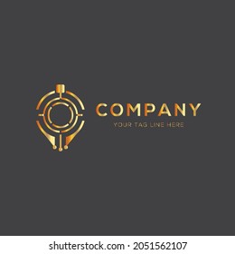 Creative gradient company colorful logo 