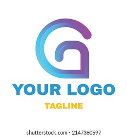 creative gradient g logo collection
