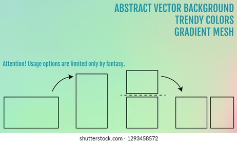 Creative Gradient set for greeting card, flyer, invitation, poster, brochure, banner calendar Soft color design