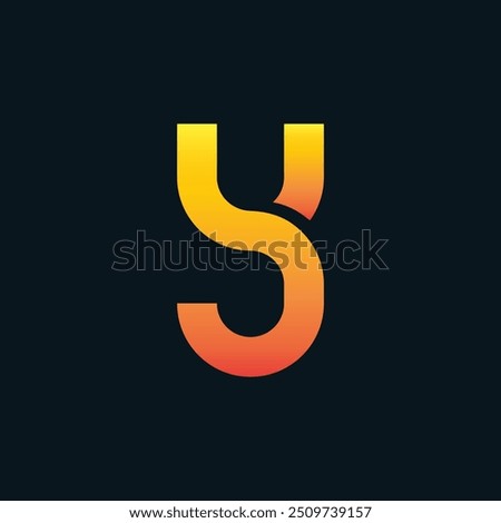 Creative Gradient Y Letter Vector Colourful Logo, Minimal Y Alphabet Logo Sign Letter, Y Letter Typography Sign and Symbol