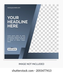 Creative grading concept social media post template, grid frame for digital product promotion page, advertising background