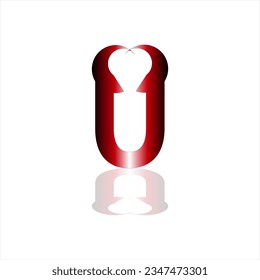 kreatives Farblogo. Logo-Design für die Firma schwarz und rot.