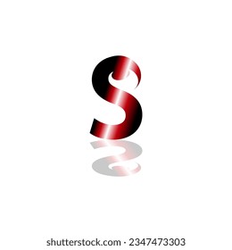 creative gradint logo. black and red logo.letter logo design for company.