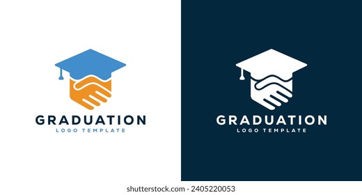 Logo de Creative Graduation Education. Plantilla de diseño de logotipos de la Academia, Colegio, Inteligente, Asociación, Estudiante.