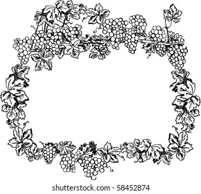 Creative grape frame