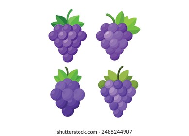 Arte vectorial de uva creativa para diseñadores