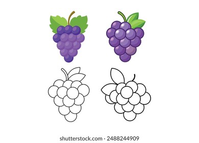 Creative Grape Vector Art for Designers