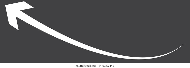 Creative Graph hand drawn arrow chart growing up. Exponential growth and Business profit increase. white arrow rising transparent channel.