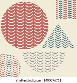 creative graphic abstract smile for cute background pattern with down arrow icon. - vector