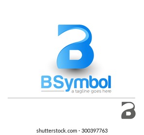 Creative Graphic Alphabet ( B ) Design Vector