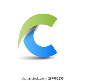 Creative Graphic Alphabet ( C ) Design Vector