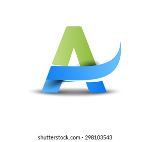Creative Graphic Alphabet ( A ) Design Vector