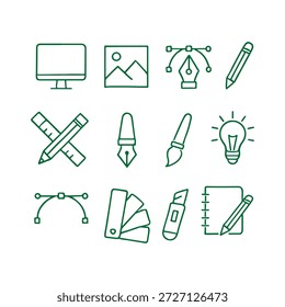 Vector de concepto de icono de Diseño gráfico creativo 