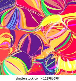 Creative graphic design. Moving colorful abstract background. Modern style abstraction. 