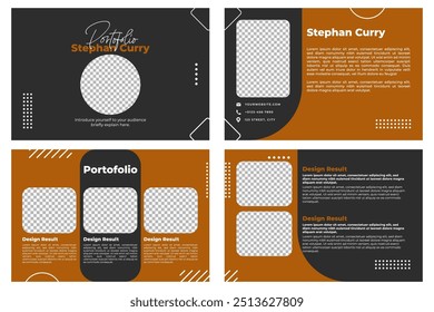 Creative graphic design portfolio template landscape photography portfolio