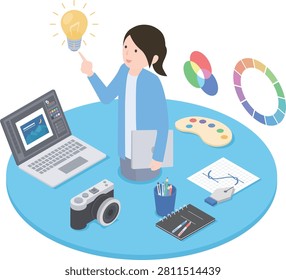 Creative graphic designer and