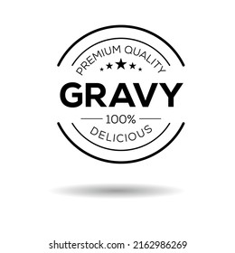 Creative (Gravy) logo, Gravy sticker, vector illustration.