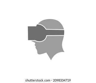 Creativo Colorido Cabeza de Casco Logo Digital Diseño Símbolo Colorido Ilustración