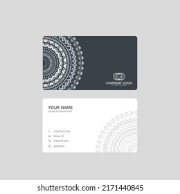 Creative Gray Visiting Card Vector