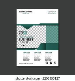 portada de diseño de informes anuales verdes creativos