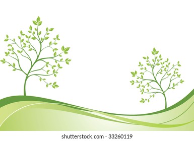 Creative green banner