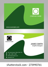 Creative green business cards
