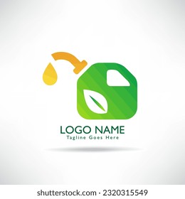 plantilla de vectores con logotipo de energía verde creativo. concepto ambiental verde, ecológico. Ilustración vectorial.