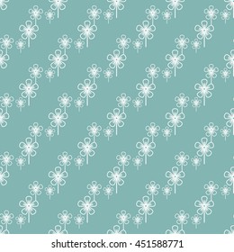 creative Green flower Seamless pattern background. vector illustration