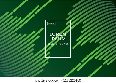 Creative green geometric background. Trendy gradient shapes composition