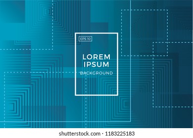 Creative green geometric background. Trendy gradient shapes composition