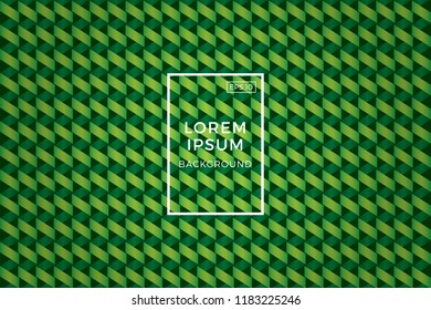 Creative green geometric background. Trendy gradient shapes composition