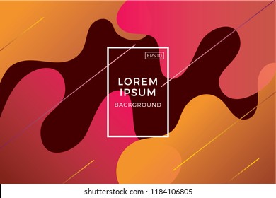 Creative green geometric background. Trendy gradient shapes composition