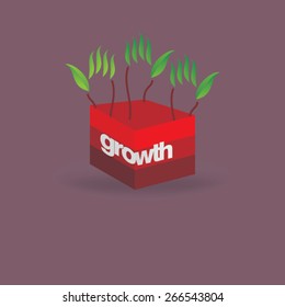 creative green hand idea growth idea concept 