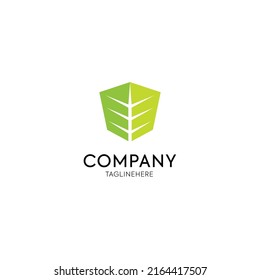 Creative Green House Concept Logo Design Template
