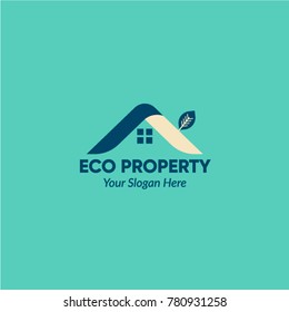 Creative Green House Concept Logo Design Template