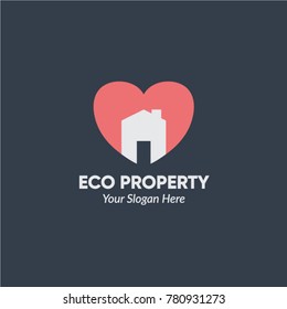 Creative Green House Concept Logo Design Template