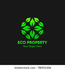 Creative Green House Concept Logo Design Template