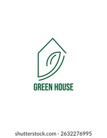 Ilustración vectorial creativa de diseño de Plantilla de logotipos de Green House