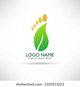 creative Green Leaf eco organic Logo design vector template. green environmental concept, ecological.