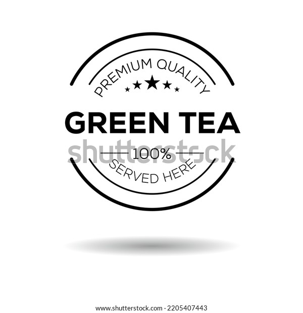 Creative Green Tea Drink Green Tea Stock Vector (Royalty Free ...