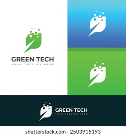 Kreatives grünes Logo-Design