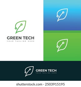 Creative Green tech logo design