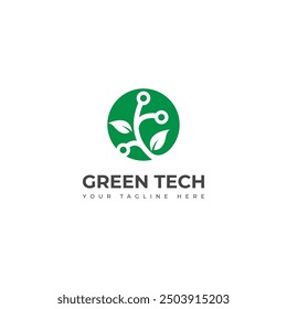 Creative Green tech logo design