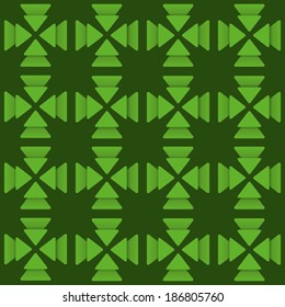 creative green triangle design pattern background vector