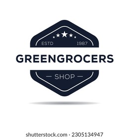 Diseño creativo (Greengrocers), ilustración vectorial.